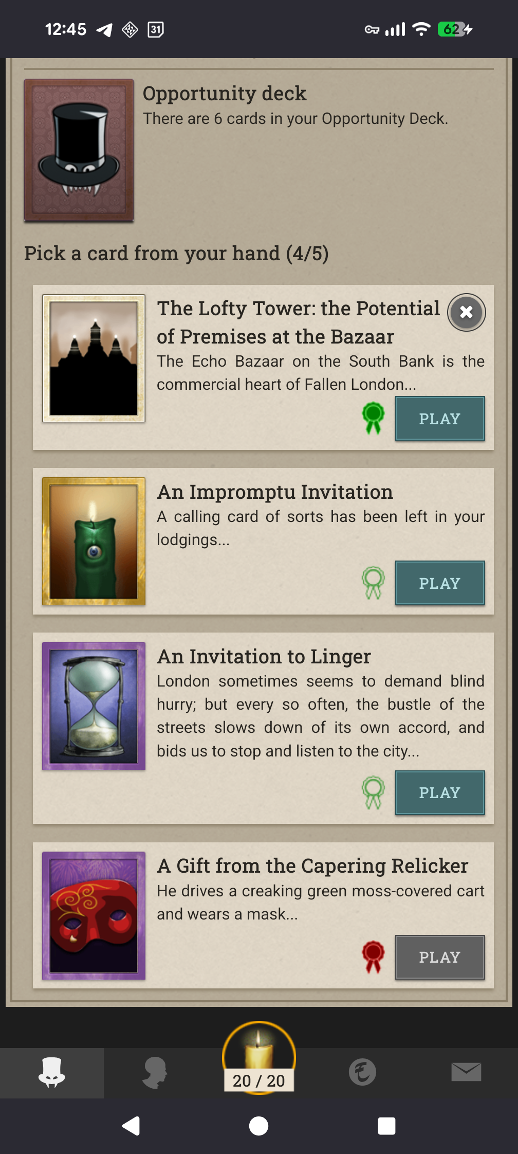 Cards on Firefox for Android